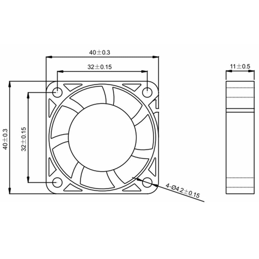 JVHROLW 40MM DC24V 0.09A 2.16W 4010 AD0424HB-G70 7000RPM 4cm 40 40 10MM (2pin) Printer Copier Fan Speed Cooling Fan