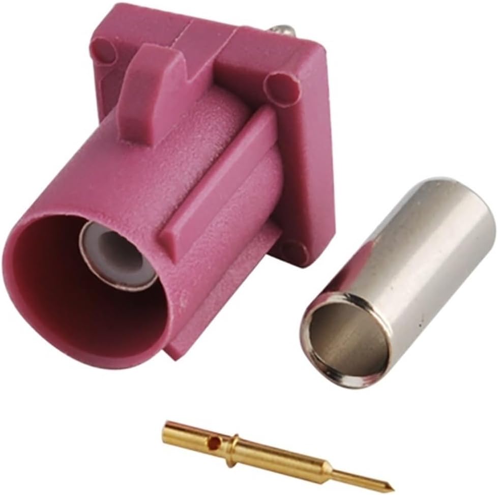 QUYEFA RG316 RG174 LMR100 FA-KRA H Violet Crimp Male RF Connector Key Code Compatible with GPS Telematics Compatible