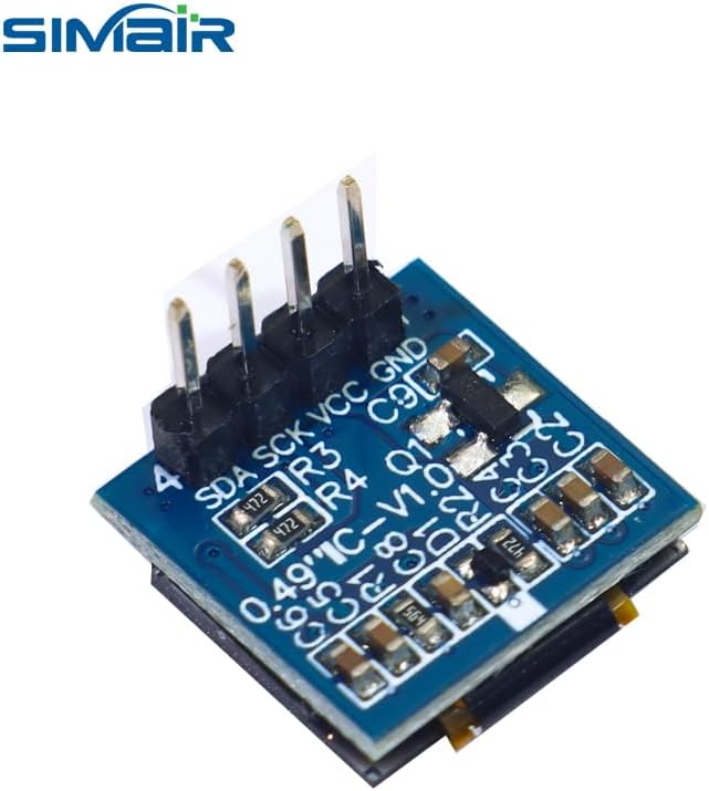 Generic 0.49 Inch 64 32 OLED LCD Module x Point Matrix Monochrome Display Solder Pin IIC Cable