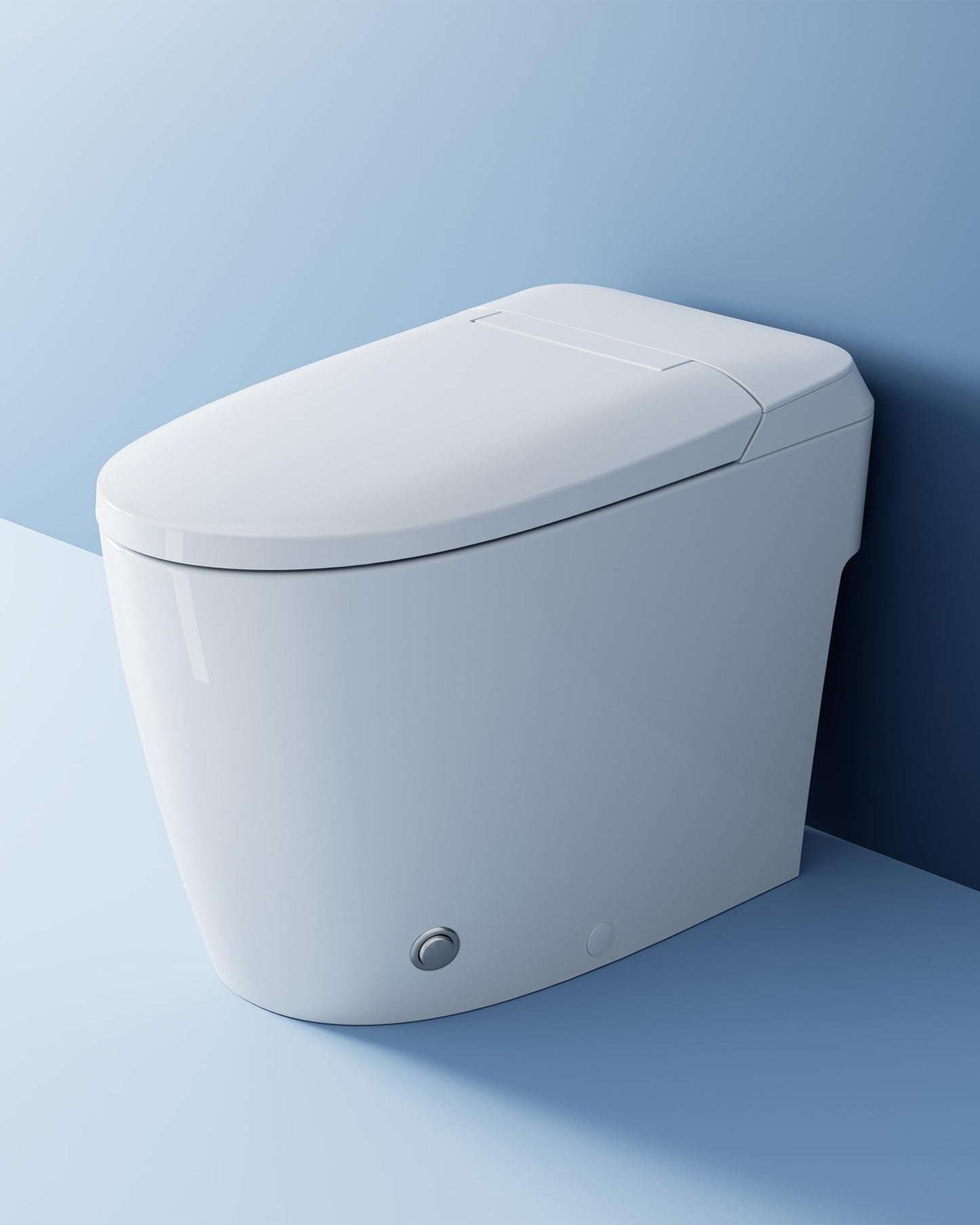 HOROW HR-T30 Non-Electric Bidet Toilet, Tankless Toilet with ADA Chair Height, 1.0GPF and Powerful Flush, Skirted One Piece Toilet for Bathroom, 12" Rough in