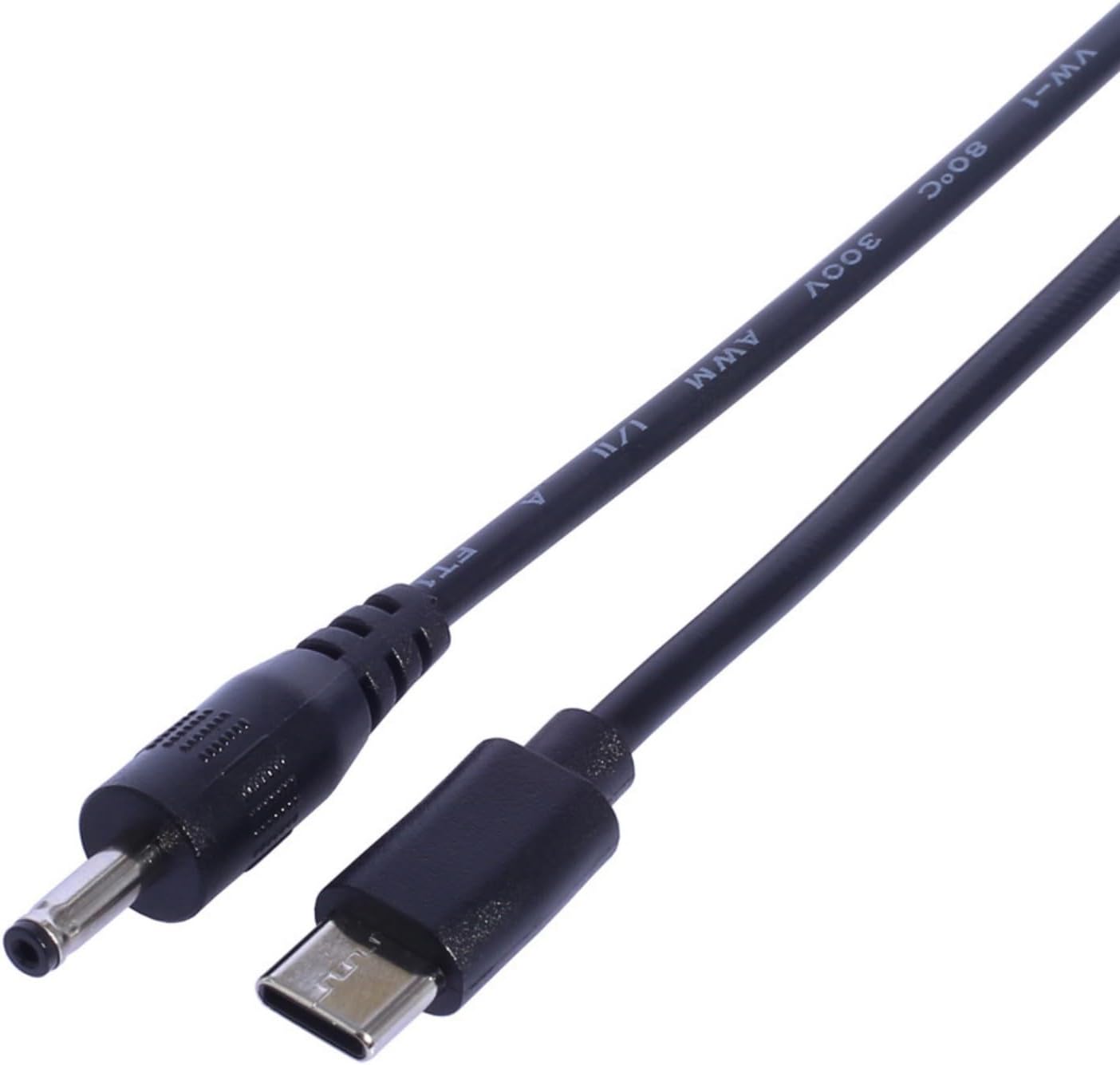 Kaeltsyn 3.5mmx1.35mm 5V USB C to Adapter Cable Type Male to Power Adapter Connector Charging for Camera Table Lamp USB