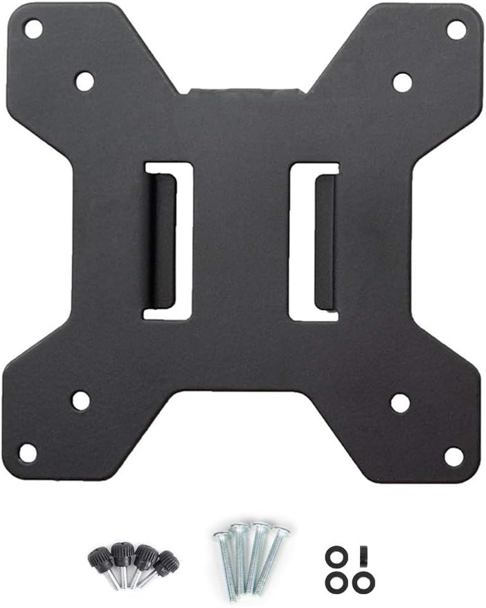 VIVO 75x75mm 100x100mm, PT-SD-VA01A Steel VESA Compatible Plate Mounting Kit, and Quick Release Removable VESA Bracket