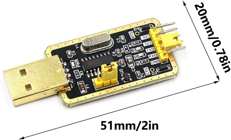 generic CH340G RS232 USB to TTLs Module for to Serials Port Converters with Firmware Cable Microcontroller