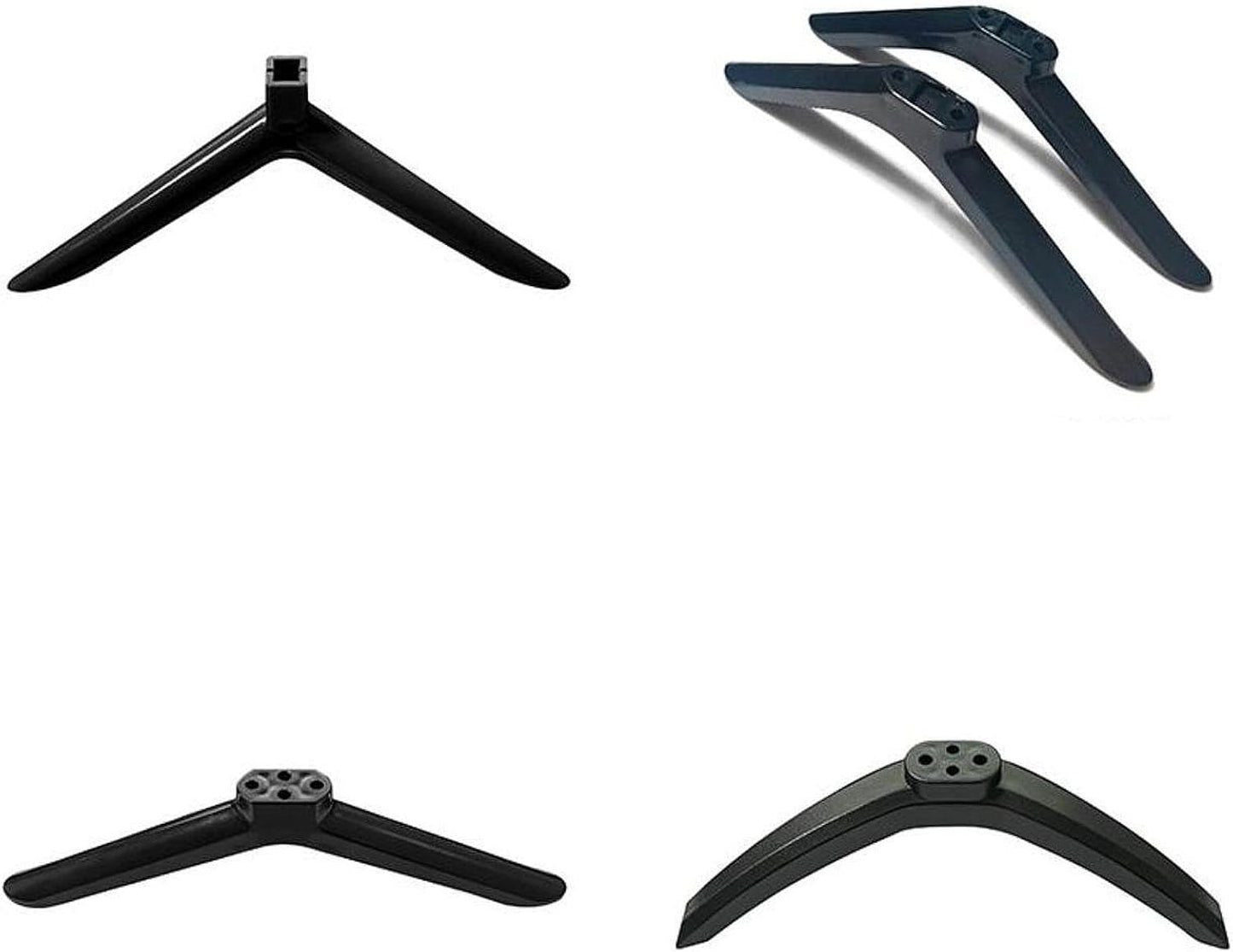 Moyeetings 2Pcs Set 43 Inch TV Feet Base Replacement Anti-Slip with Screws Easy Installation Lightweight TV Accessories