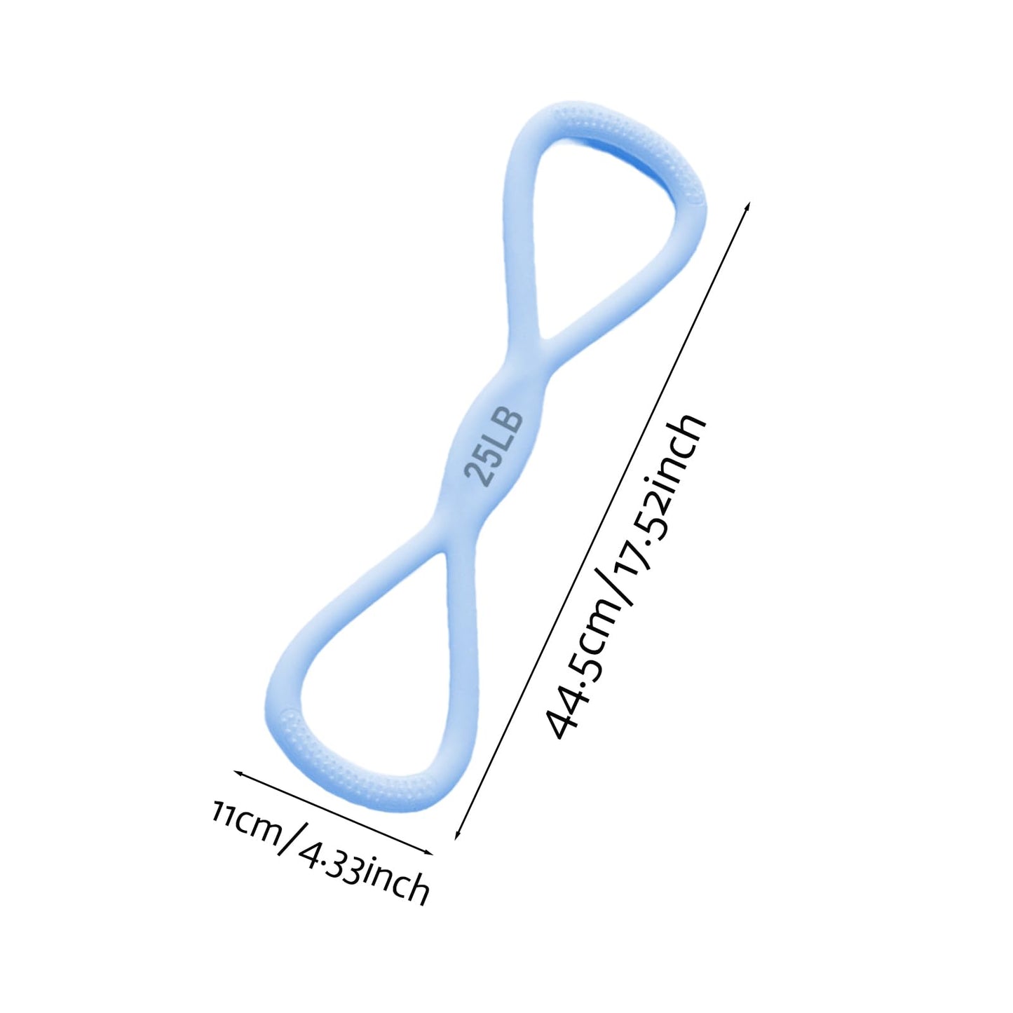 Figure 8 Resistance Bands for Women & Men – 25-Pound Silicone Pull Rope for Leg, Shoulder, Back & Arm Workout, Strength Training, Physical Therapy, Home Gym