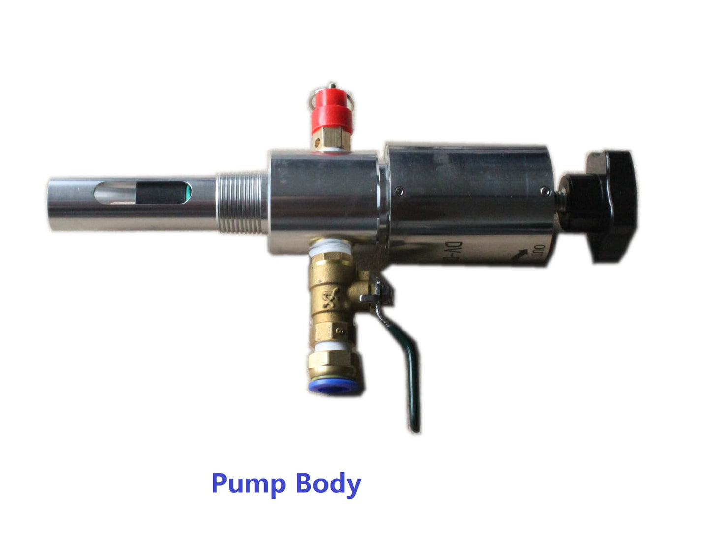 Oil Transfer Pump, Air Operated, Pneumatic, 55 Gallon Drum, 1.25 Inch ID, Teflon Packing, Chemical Transfer, Fast Fluid Transfer Speed, CNC Fluid Pump, CNC Chip Vacuum, In & Out Dual Action, DV-DP-55