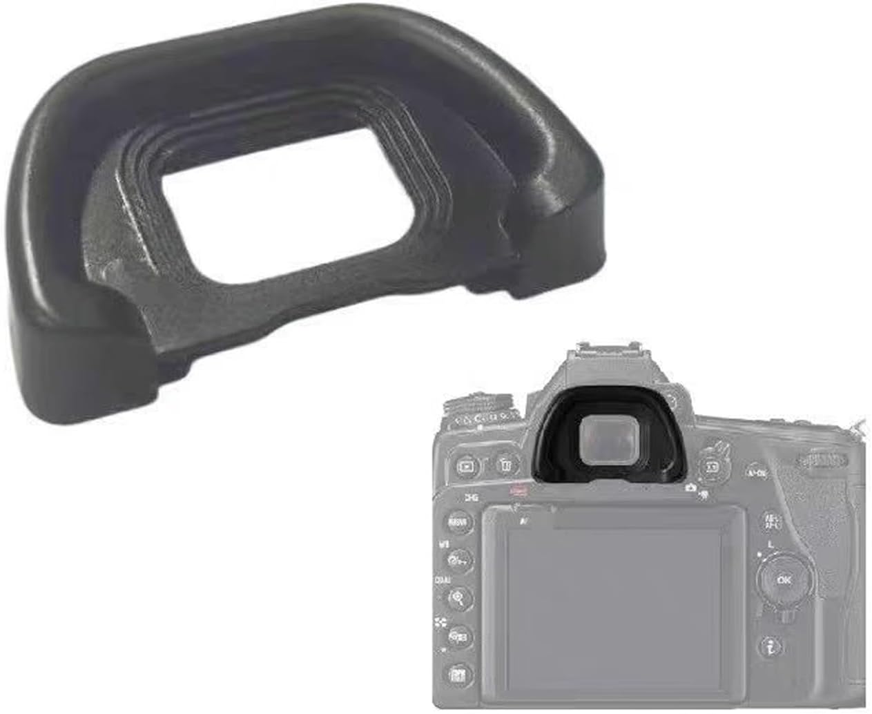 DK-31 Gugxiom Eyepiece Eyecup with Leveler and Hot Shoe Cover, ABS Viewfinder Eye Cup Replacement for DSLR Camera