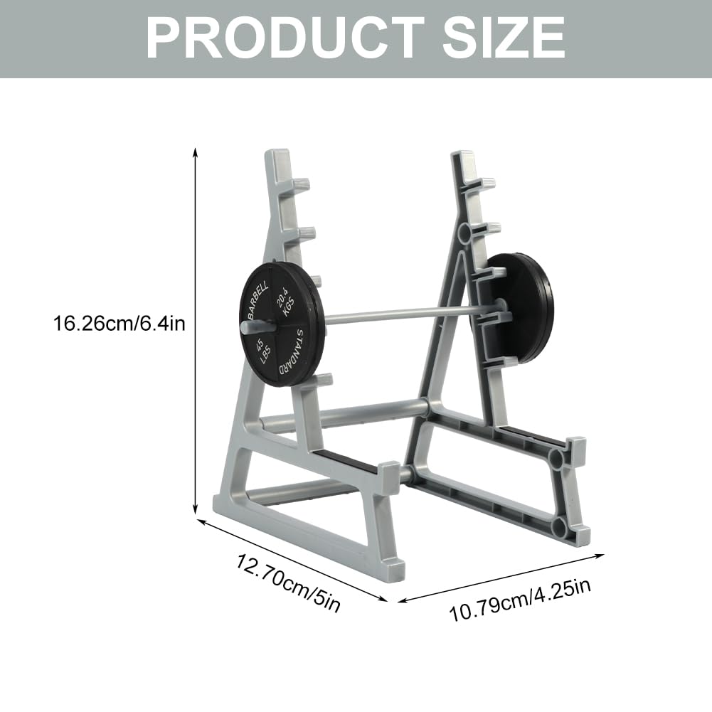 QWLWBU Barbell Rack Pen Holder, Squat Rack Pen Holder for Fitness Enthusiasts and Weightlifting Fans, Gym Theme Decorations Gift, Fun Desk Accessories (As Shown)
