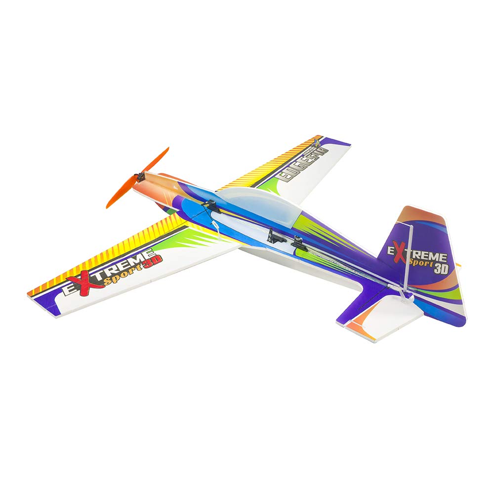 Viloga RC Plane Kit - 710mm Xtreme Sports PP Foam Airplane Model for Adults, 3D Aerobatic Outdoor Flying (KIT+Motor+Servos+6CH Receive RX445(FRSKY D16))