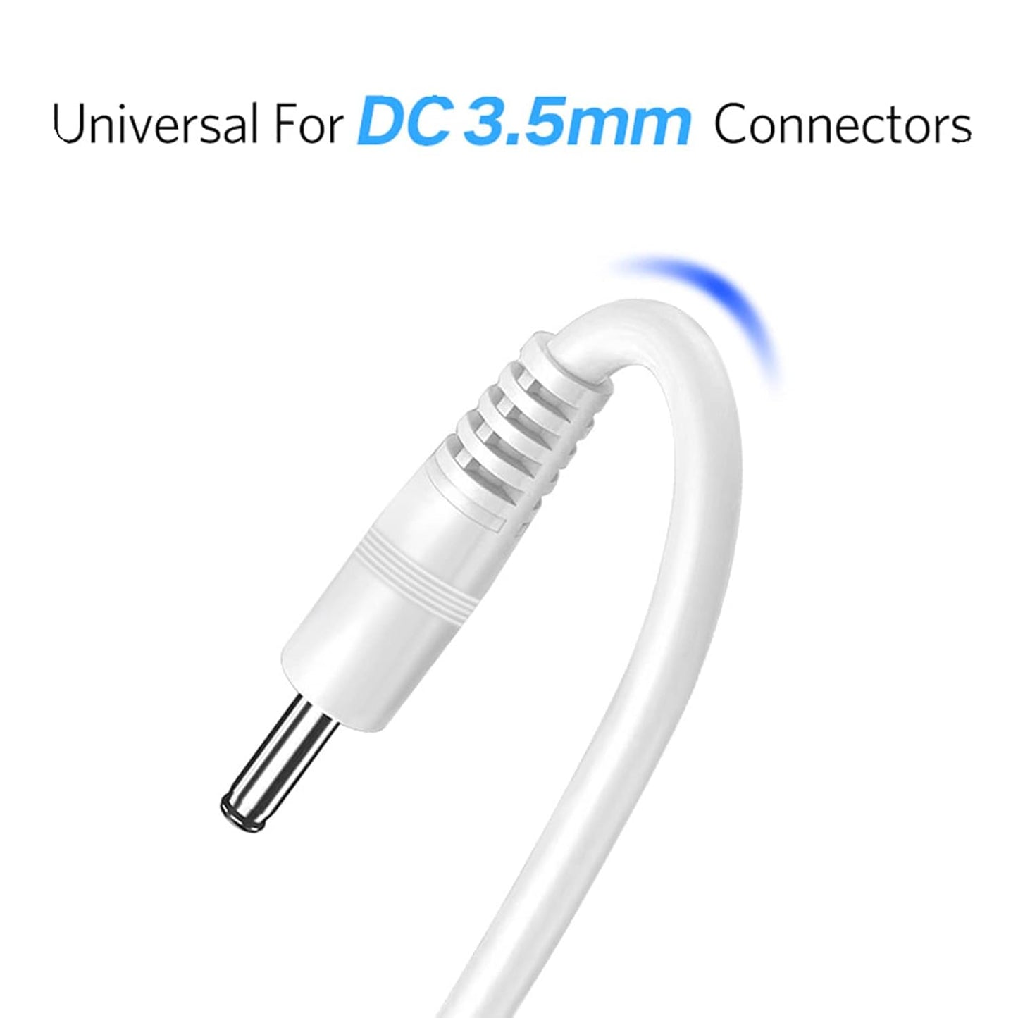 generic 3.5 1.35mm Straight Power Connector Adapter X Plug to USB Power Cable for Table Lamp