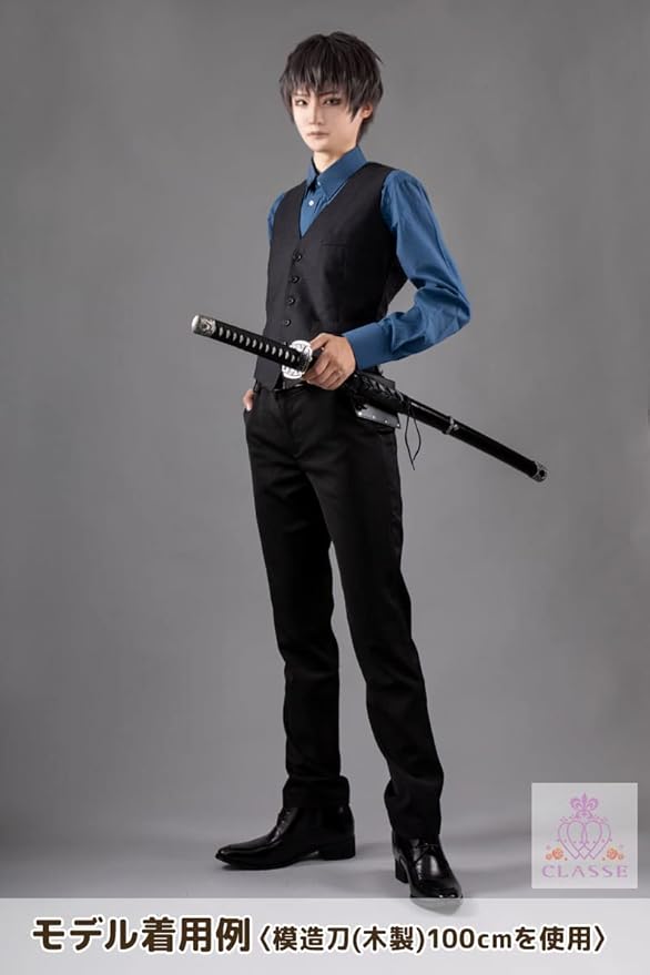 CLASSE Sword Holder, Sword Belt, Sword Holder, Waist Belt, Leather, Specialized for Stage or Musical Performance, Adjustable