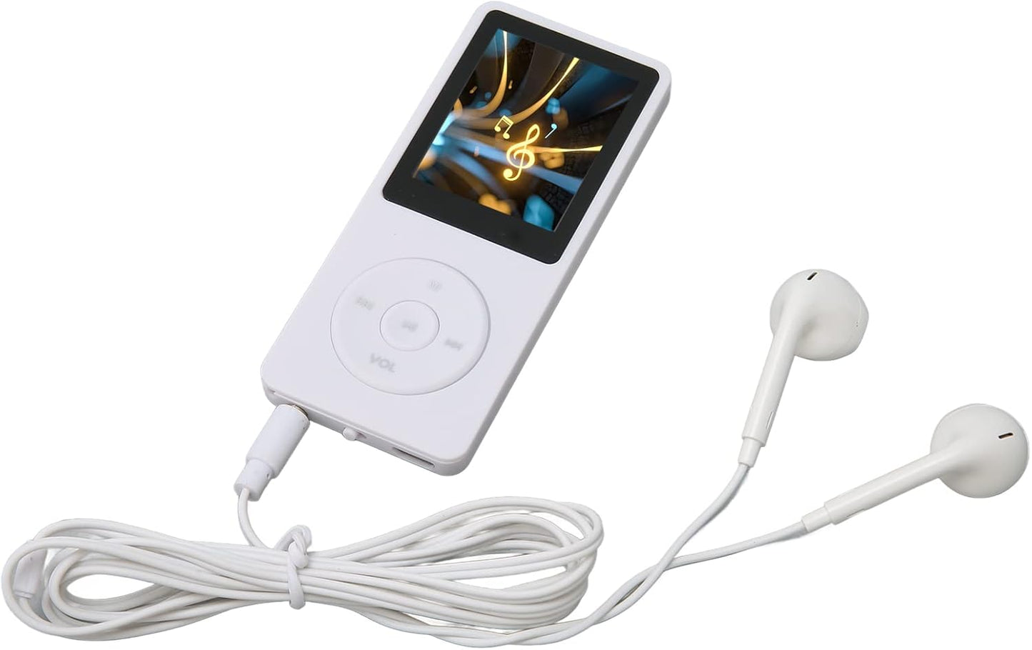 Zopsc MP3 MP4 8GB 64GB 30 Player, Memory Expandable, Hour Playback Lossless Sound, Lightweight Portable White