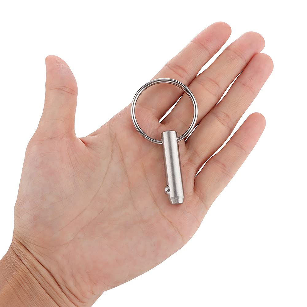 2 Pack Quick Release Pin, Diameter 5/16"(8mm), Usable Length 0.83"(21mm), Overall Length 1.38"(35mm), Full 316 Stainless Steel, Bimini Top Pin, Marine Hardware