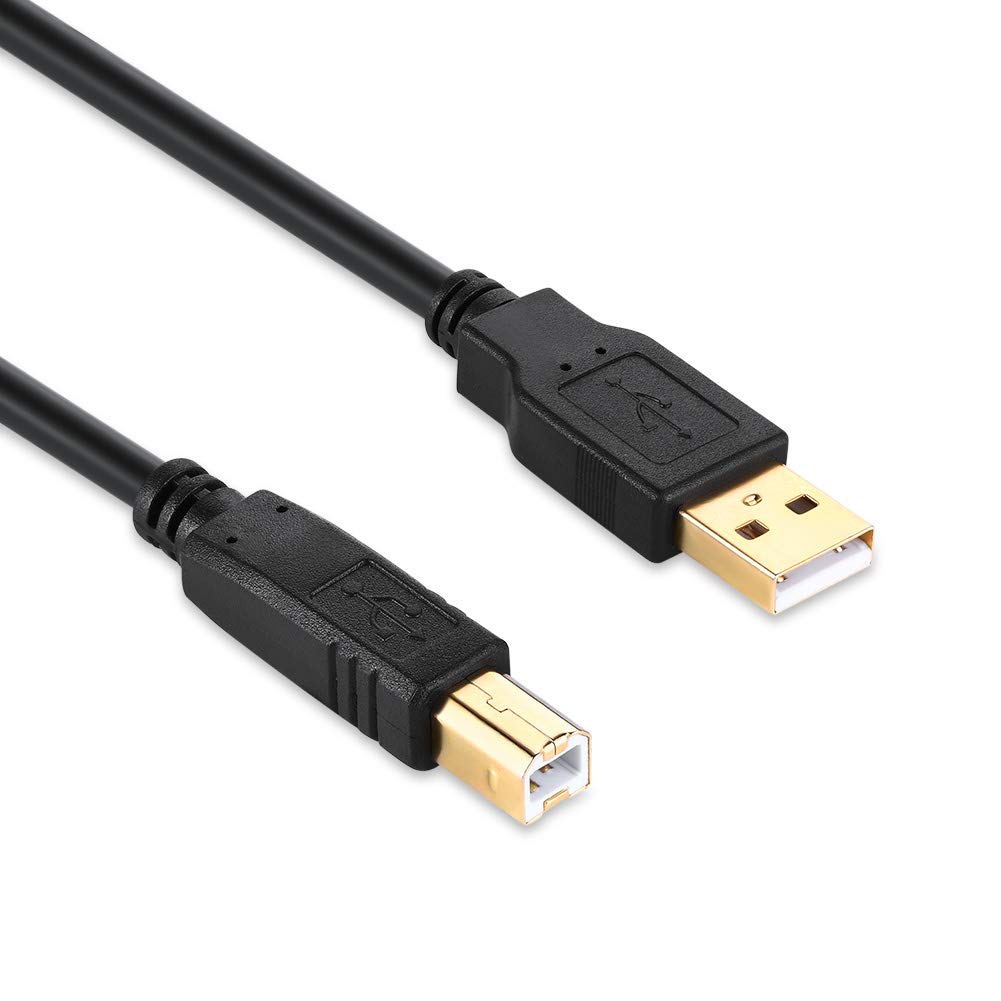 XBOHJOE 2.0 15 2.0USB 15ft) USB Printer Cable FT Type A Male to B Male Scanner USB a b for HP, Canon, Lexmark, Epson
