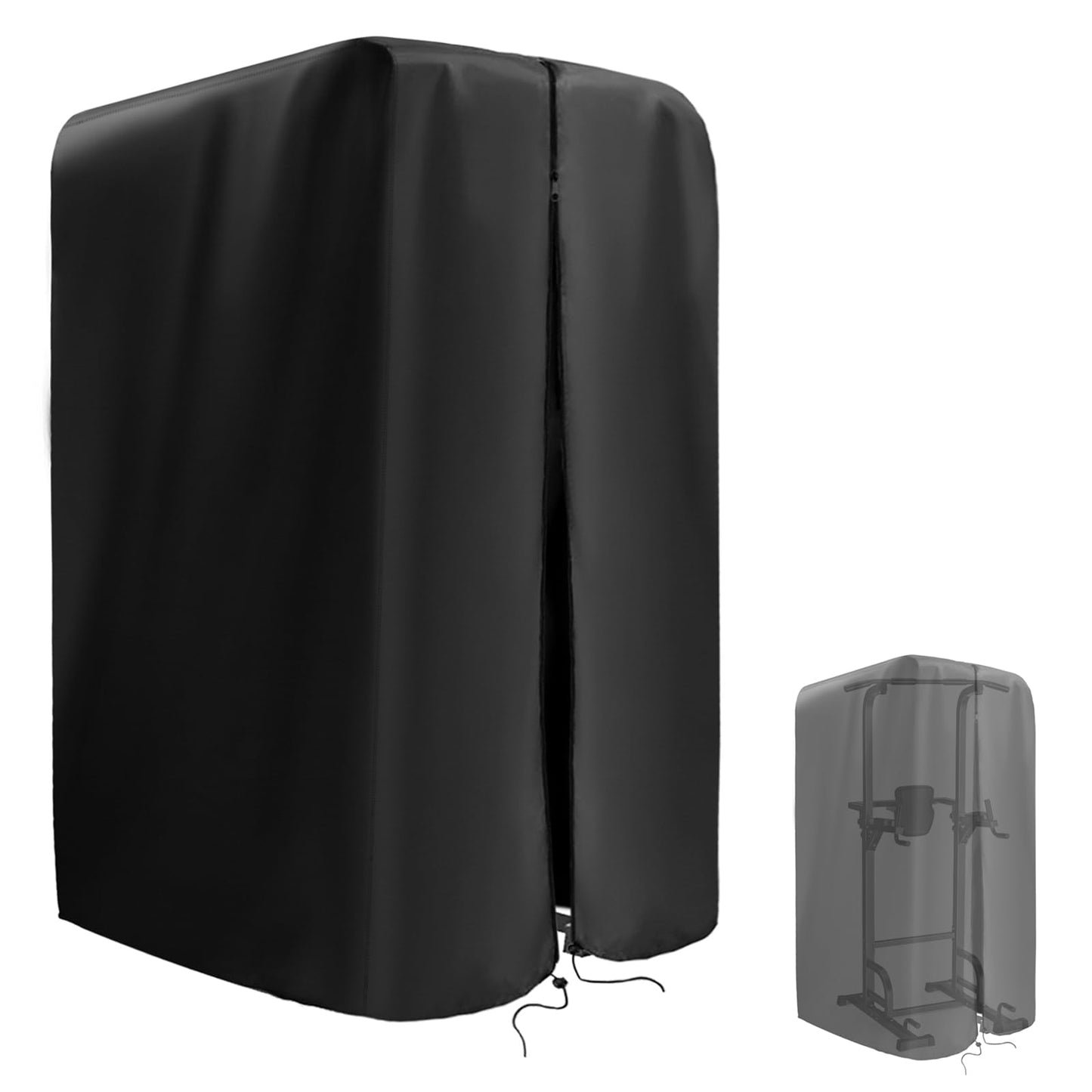 Kingling Pull Up Bar Station Covers, Pull Up Bar Stand Cover for Power Tower Home Strength Training Dip Stands Waterproof & Dustproof Protective Cover - 42''L x40''W x64''H