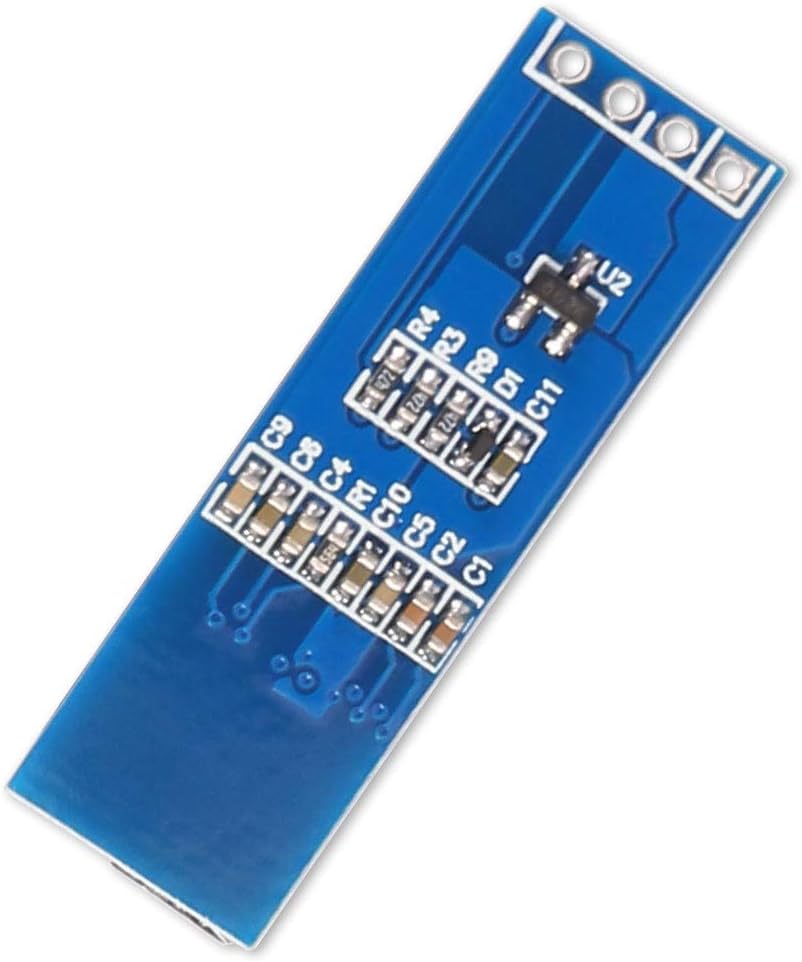 2pcs 0.91 I2C 0.91 inch I2C SSD1306 I2C 128x32 3.3V~5V Dorhea OLED Display Module IIC LED DC Display Module Blue LCD