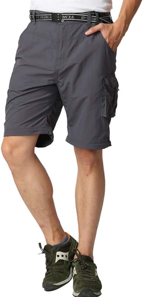 Boy’s Convertible Hiking Pants Lightweight Quick Dry Zip Off Pants for Kids Youth Outdoor UPF 50+ Casual Cargo Trousers