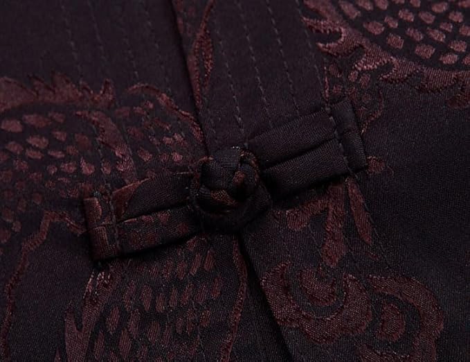 wecotton Tang Suit Men Hanfu Chinese Traditional Clothes Kung Fu Shirt Uniform Long Sleeved Coat Tops and Pants