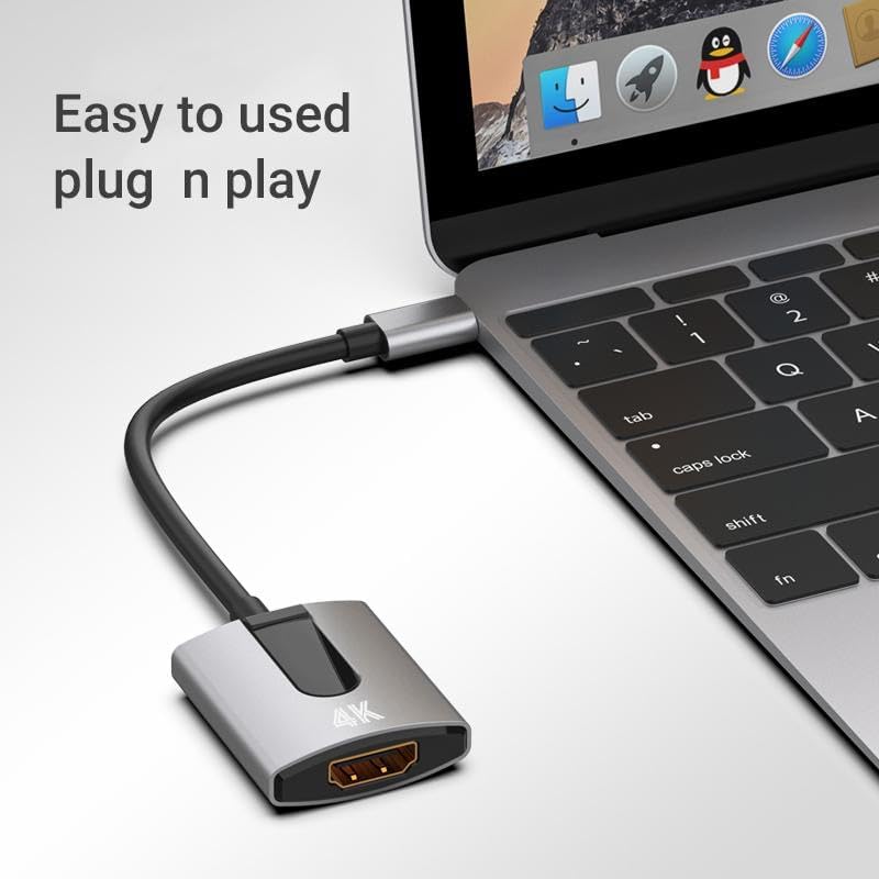 Fonus 4K S9/S8/S7 12.4", USB C to HDMI Adapter Projector Converter TV Video Hub Compatible with Samsung Galaxy Tab Plus