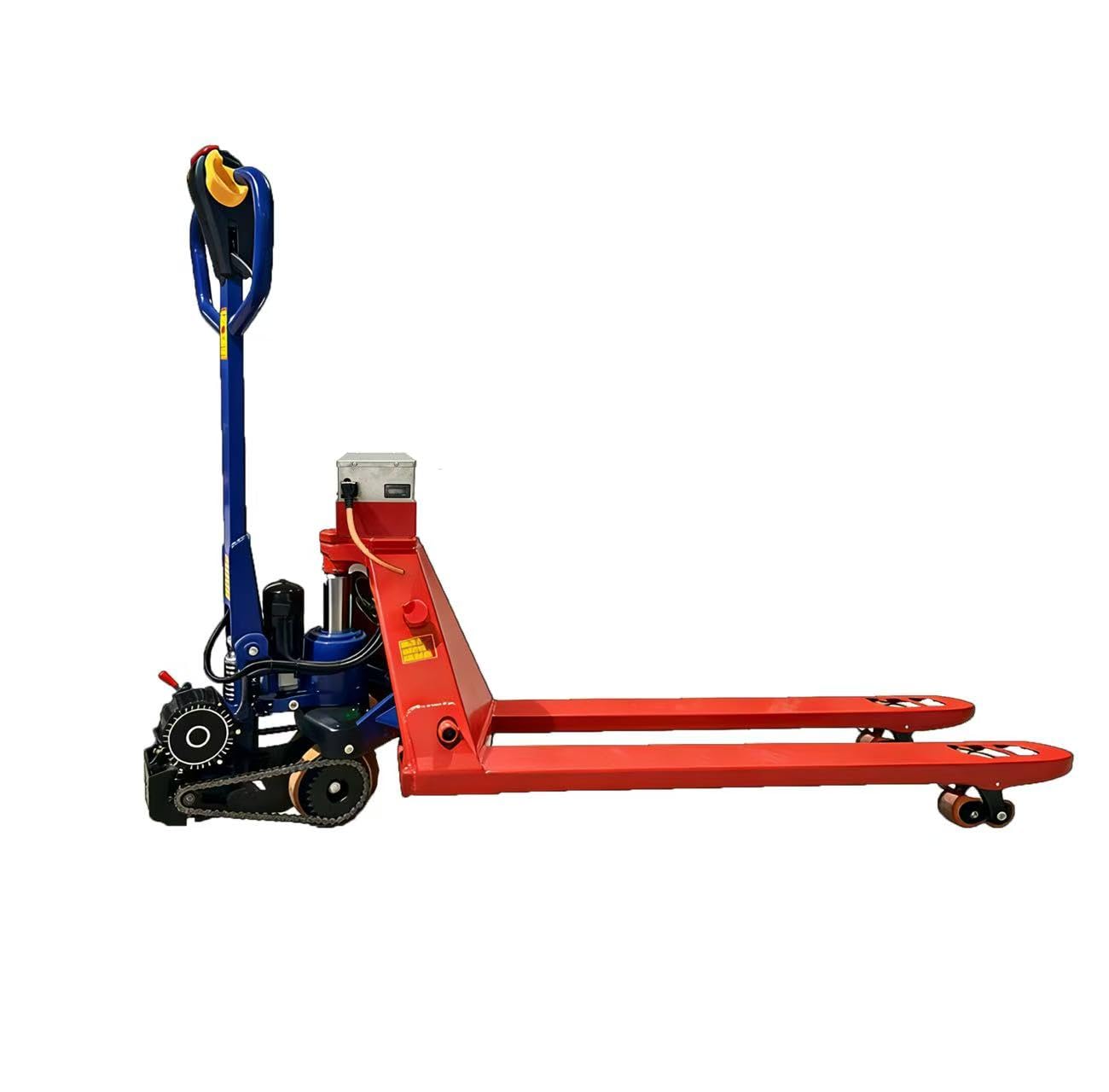 11023 LBS Lithium Electric Pallet Jack, 7H Long Runtime Walkie Pallet Truck with Auto Brake Safety Function, Full Power Drive, 59.1" x 26.8" Forks, Heavy Duty for Industrial & Commercial Use