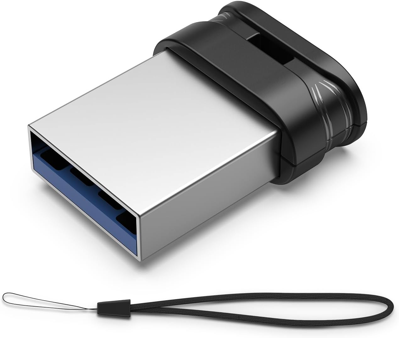 RAOYI 128GB 3.0 Lanyard,128G USB Stick USB Flash Drive with Mini Fit Memory Stick Ultra Slim Thumb Drive Zip Drive