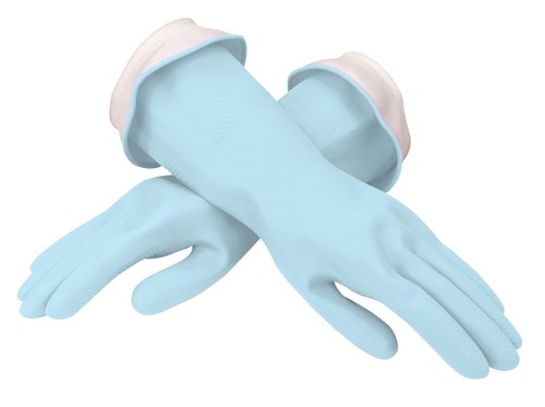 Casabella Waterblock Premium Gloves Aqua Blue, Small