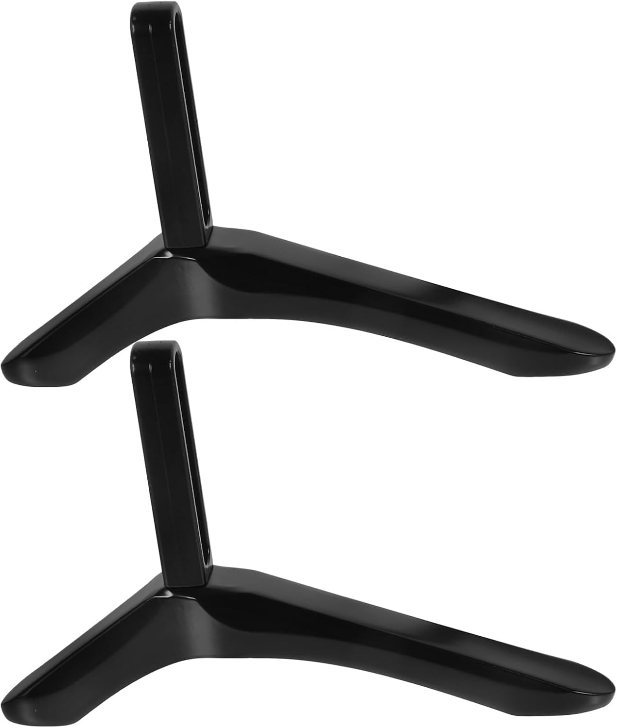 SHERCHPRY Tv Stand Replacement Tabletop Base with Screws Black Tv Support Holder for Flat Screen Televisions for Living