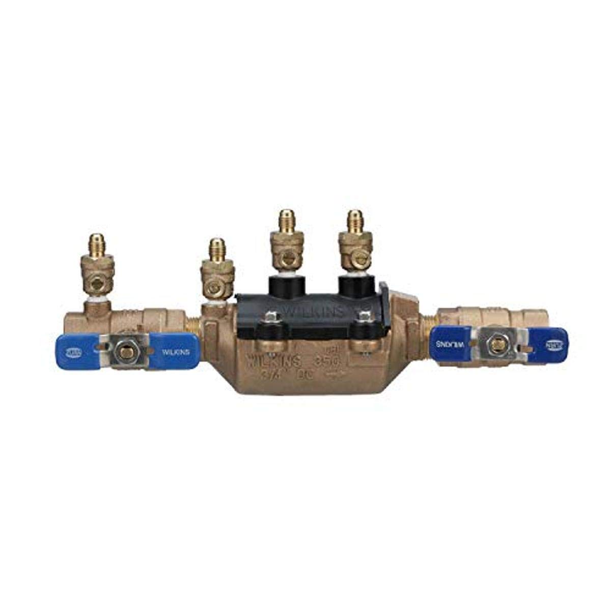 Zurn Wilkins 3/4" 350 Double Check Backflow Preventer with SAE flare test fitting