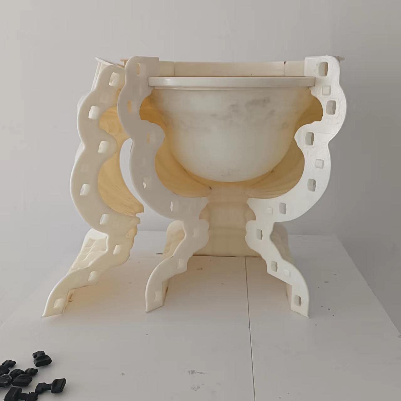 Reazone ABS Diameter 50cm Plastic Precast Concrete Flower Pot Planter Molds for Sale