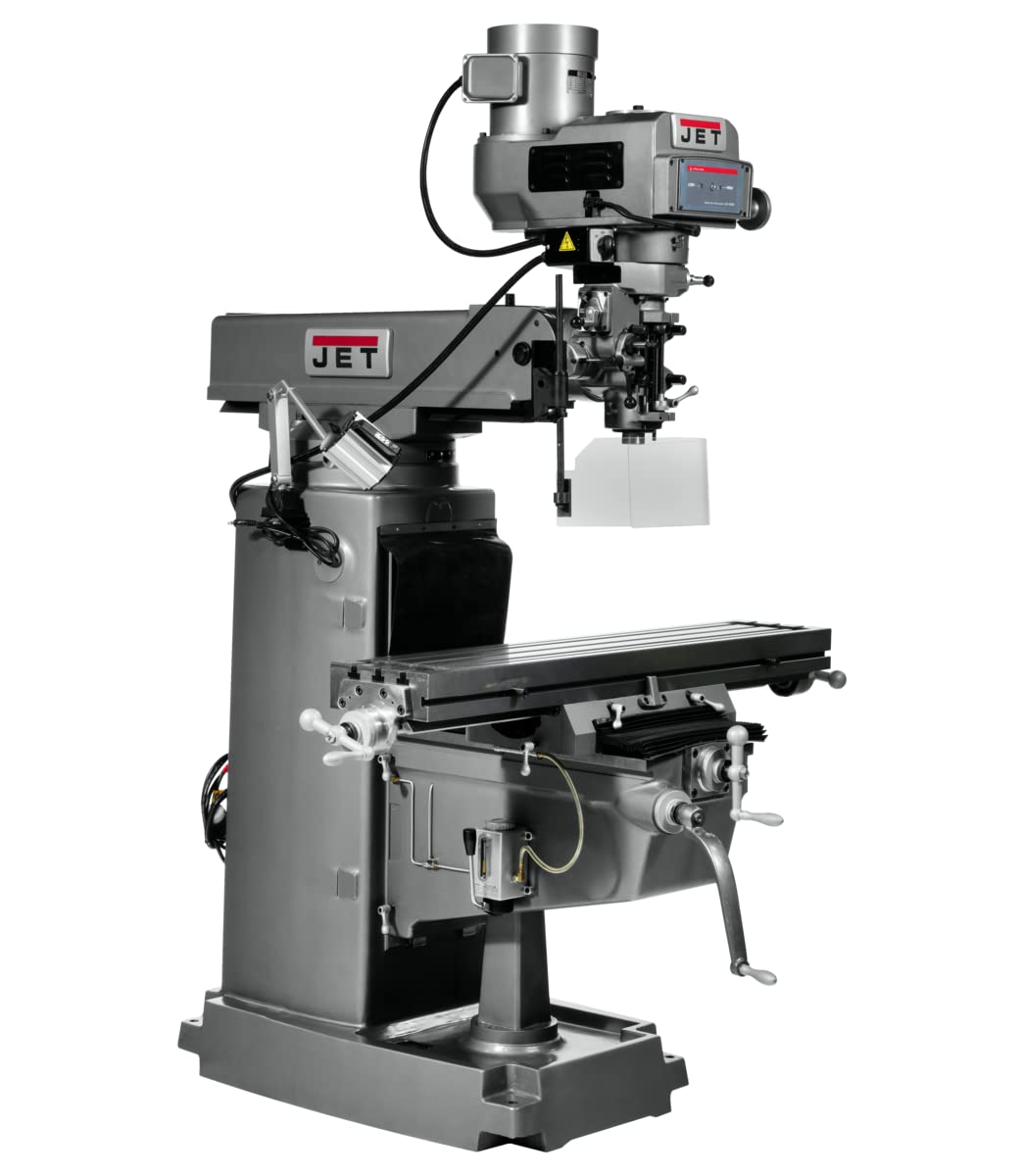 JET Variable-Speed Vertical Mill, X-Axis Powerfeed, ACU-RITE 203 DRO, 230/460V 3Ph (JTM-1050VS2)