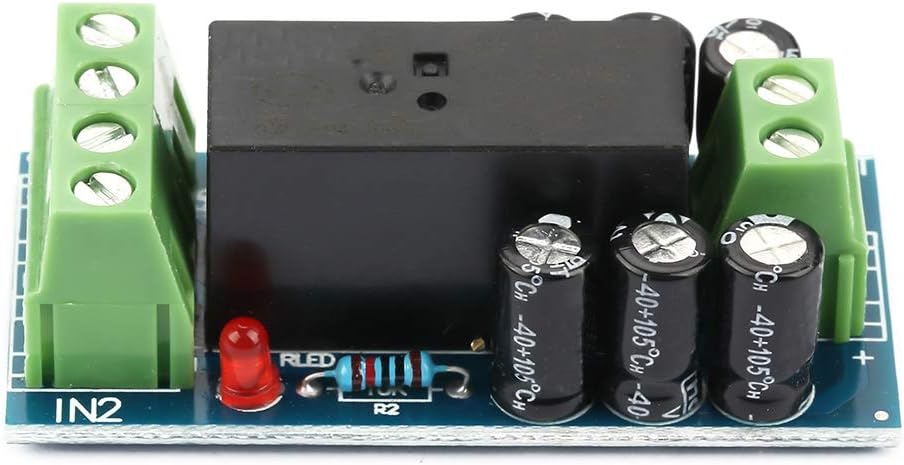 Walfront 12V 12A Power Controller Module Battery Emergency Switch, DC Automatic Power Controller Adapter Storage