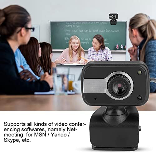 Zerone 640 480/0.3Mp 360 30 Webcam with Microphone, x USB Camera with Clamp Mount Support Rotation and Vertical