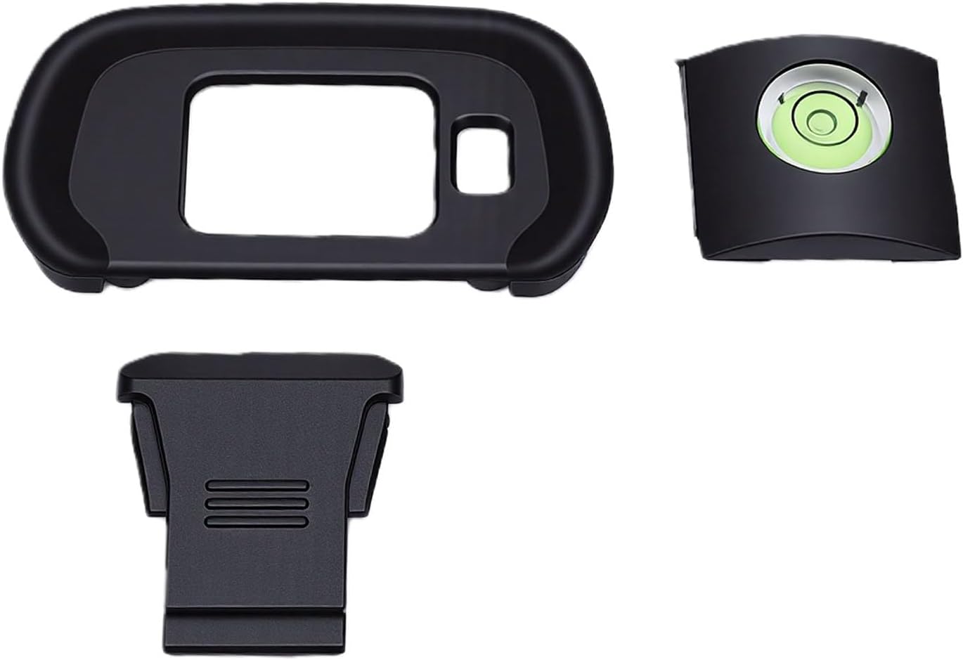 R7 Pomya Bubble Spirit Level & Silicone Eyecup Kit | Soft Viewfinder Cup Hot Shoe Cover for Camera