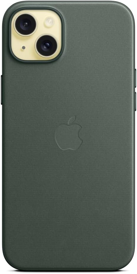 Apple 15 MT4F3ZM/A iPhone Plus FineWoven Case with MagSafe - Evergreen