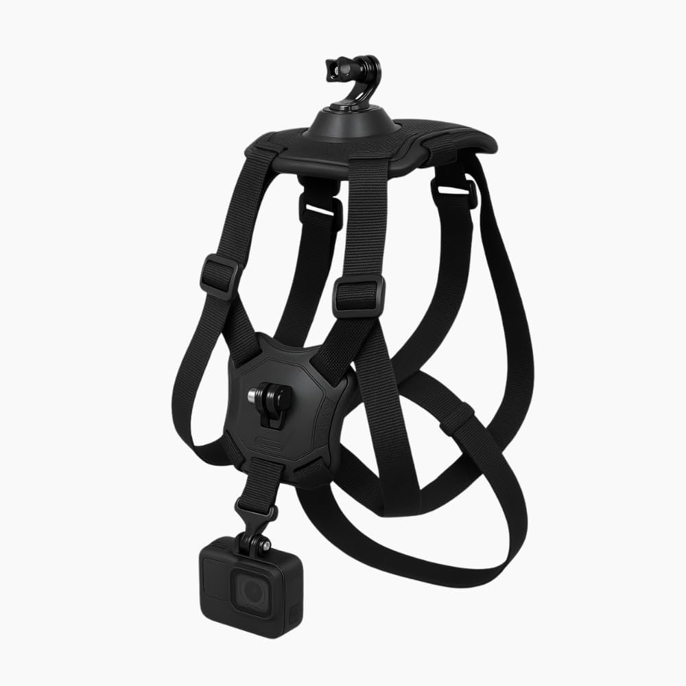 Ultimaxx Pet Action Camera Mount Harness - Compatible with Most Cameras