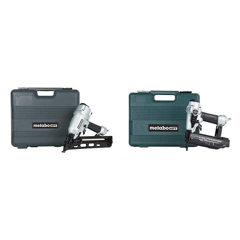 Metabo HPT Brad Nailer Kit (NT50AE2) w/ Metabo HPT Angled Finish Nailer Kit (NT65MA4)