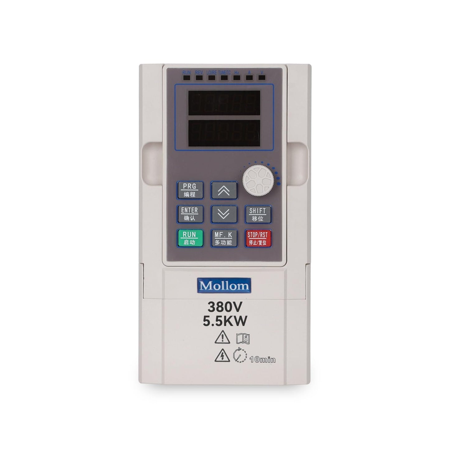 MOLLOM VFD 5.5KW 7.5HP 13A 380V Single or Three Phase Input to 3 Phase 0-3000 Hz Output Variable Frequency Drive Inverter for Spindle Motor CNC Speed Control