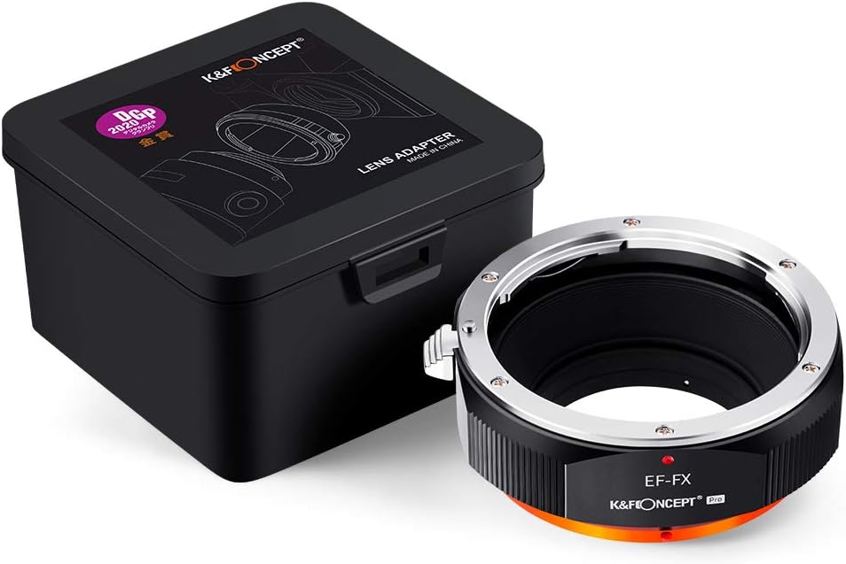 K&F CONCEPT X-Pro1 Lens Mount Adapter for EOS EF/EFS Lens to FujiFX Mount X Camera X-Series Mirrorless Cameras