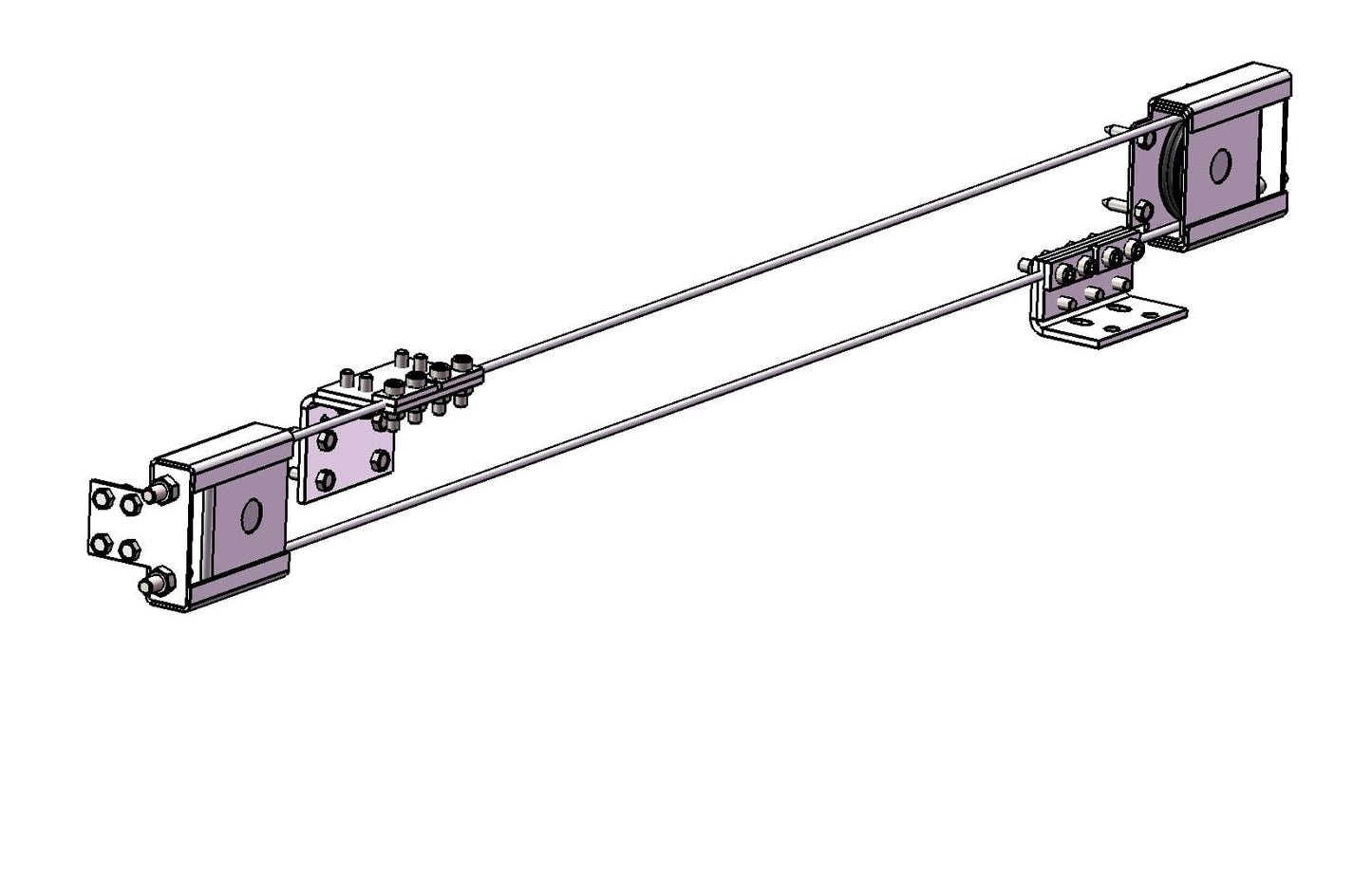 Heavy Duty Telescopic Sliding Gate Opener Hardware Metal