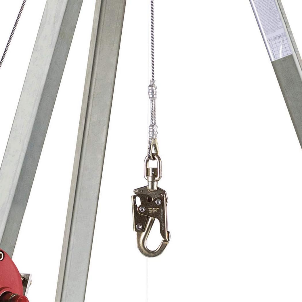 Peakworks Confined Space Kit - For Safe Access & Rescue - Includes Tripod, Man Winch & Bag - OSHA & ANSI Compliant Fall Protection - 65 ft Cable