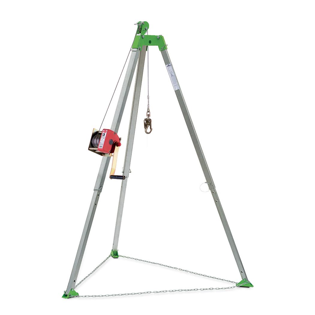 Peakworks Confined Space Kit - For Safe Access & Rescue - Includes Tripod, Man Winch & Bag - OSHA & ANSI Compliant Fall Protection - 65 ft Cable