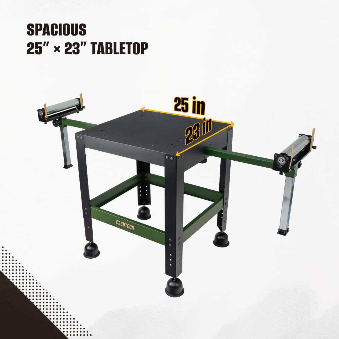 CUTECH 80201R Mobile Benchtop Machine Stand with Extension Rollers