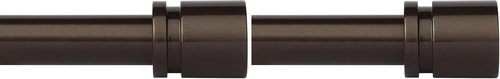 Byondeth Curtain Rods - Adjustable 16 to 60 Inch Window Rods with Antique Bronze Finish | Pack of 2