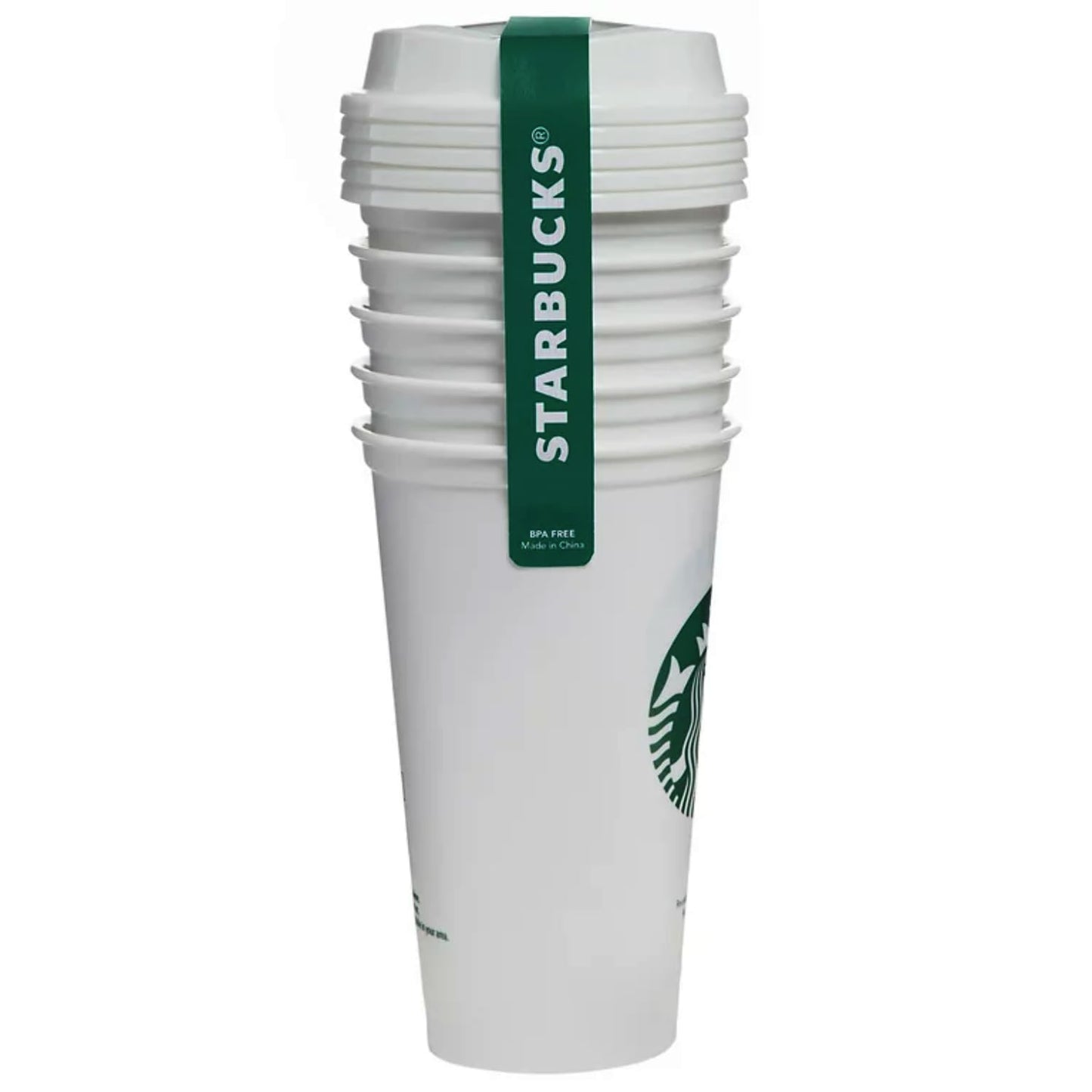 Starbucks Set of 5 16oz Reusable Hot Cups with Lid
