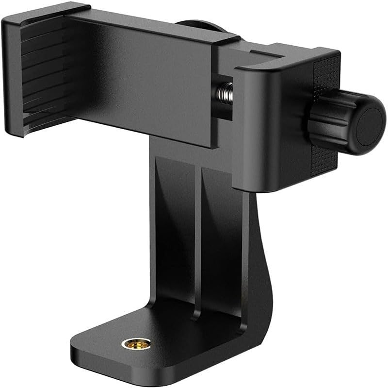 Reflex Camera 1/4" 58-105mm Universal Smartphone Clamp Holder Adapter, Screw Mount Adjustable Phone Mount for Tripods