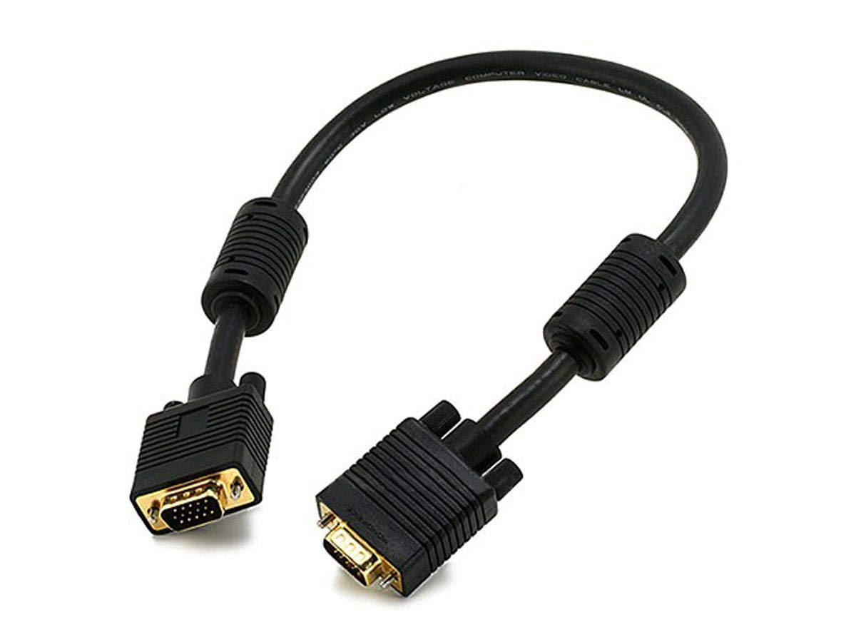 1.5ft Monoprice SVGA Super VGA M/M Monitor Cable w/ ferrites (Gold Plated)