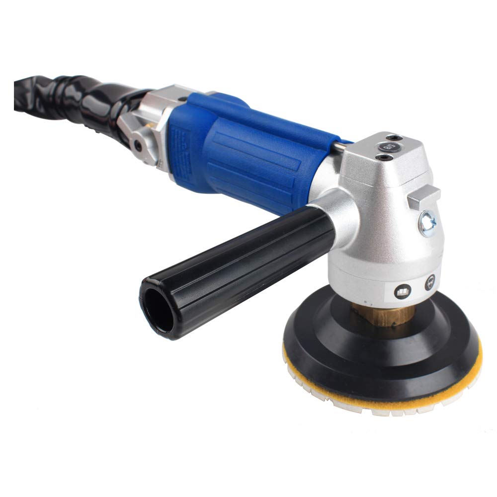 Raizi Granite Air Wet Polisher with Back-up Pad Enhanced Edition (Rear Exhaust Polisher)