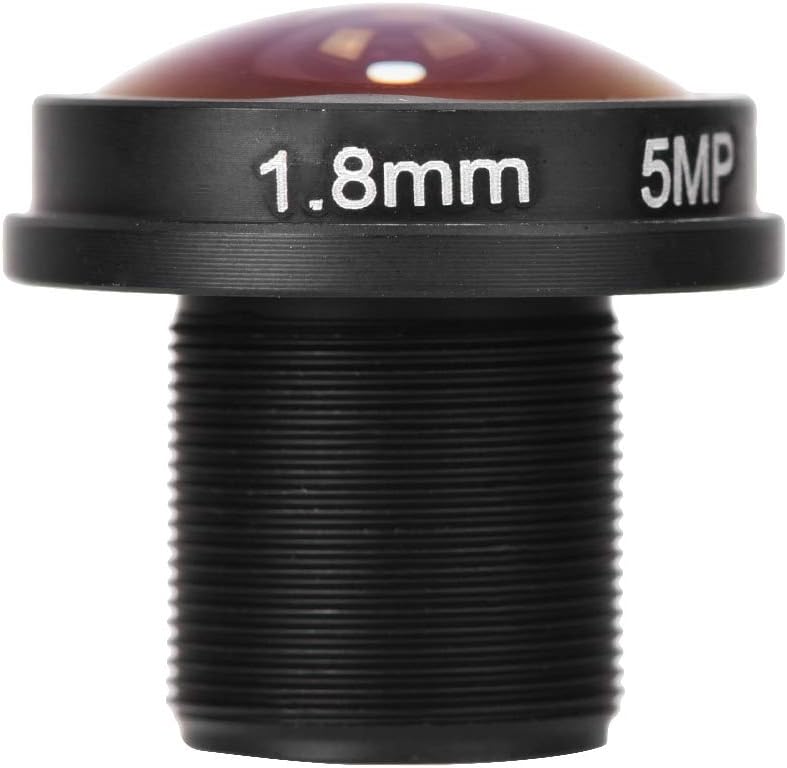 T angxi 1.88mm 5MP 180 M12x0.5 1/3inch 1/4inch Chipsets/with F2.0 Mini Fisheye Camera Lens, HD Wide Angle Thread CCTV