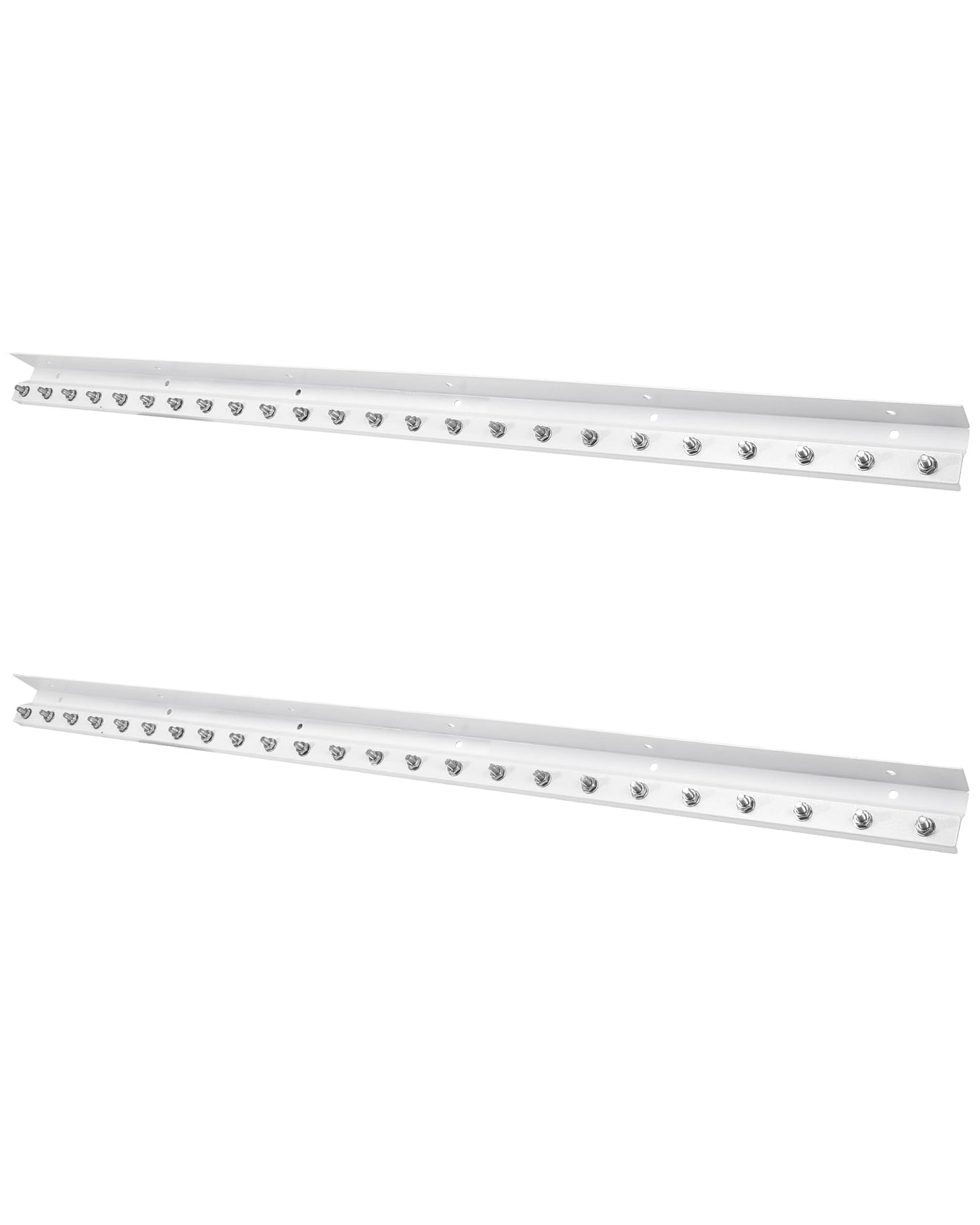 8- Foot Strip Curtain Door Hardware, Commercial Industrial Use Plastic Strip Door Hanger（Not Equipped With Plastic Rubber Curtain）, Galvanized Steel, Fit for Porch/Garage/Warehouse/Pet House Curtain
