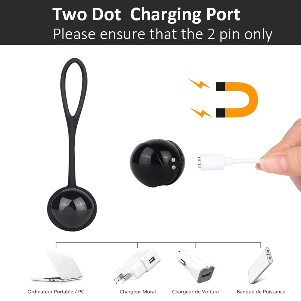 Vebaisa 5mm 2.7 2 Magnetic USB DC Charger Cable feet with Dots for Replacement Charging Cord- Single Polarity Only
